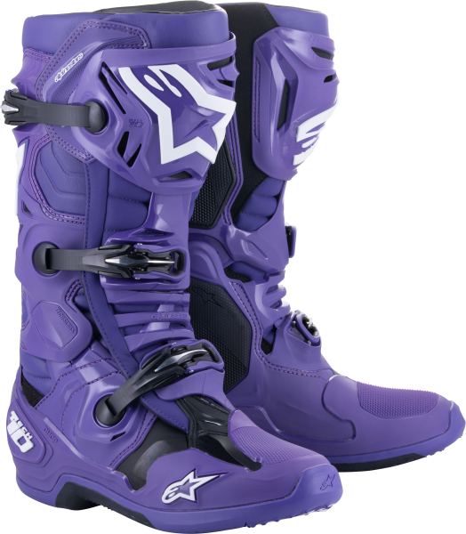 ALPINESTARS - TECH 10 BOOTS ULTRAVIOLET BLACK SZ 7 - Image 1