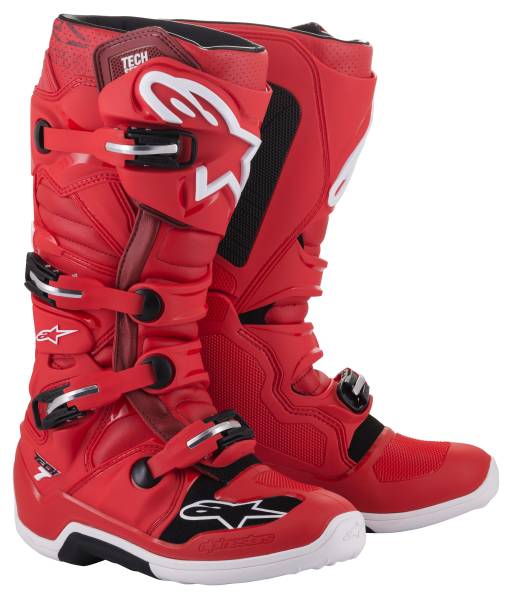 ALPINESTARS - TECH 7 BOOTS RED SZ 05 - Image 1