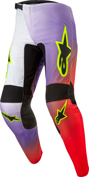 ALPINESTARS - FLUID LUCENT PANTS WHT/NEON RD/YLW FLUO SZ 28 - Image 1