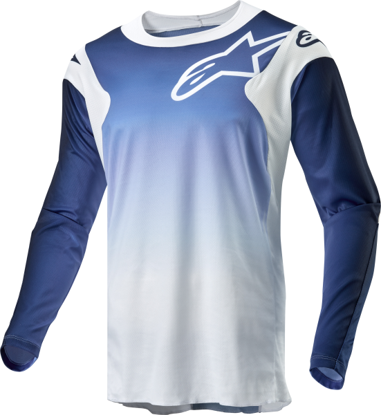 ALPINESTARS - RACER HOEN JERSEY WHITE/DARK NAVY/LIGHT BLUE 2X - Image 1