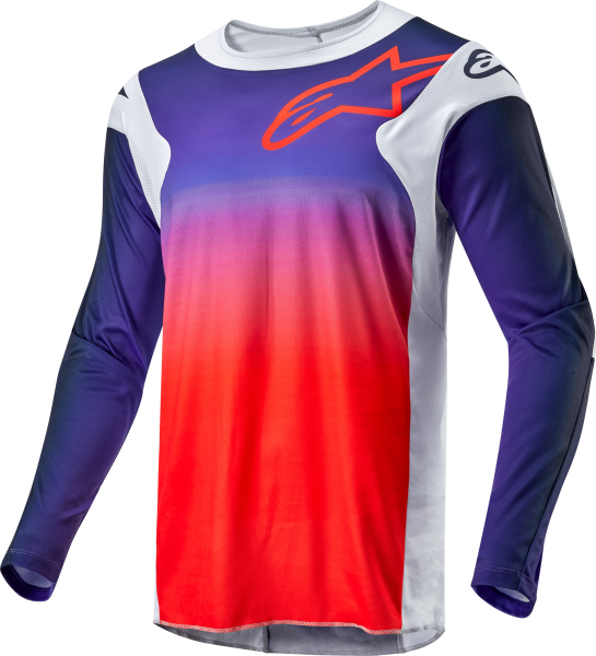 ALPINESTARS - RACER HOEN JERSEY LIGHT GREY/HOT ORANGE/BLACK 2X - Image 1