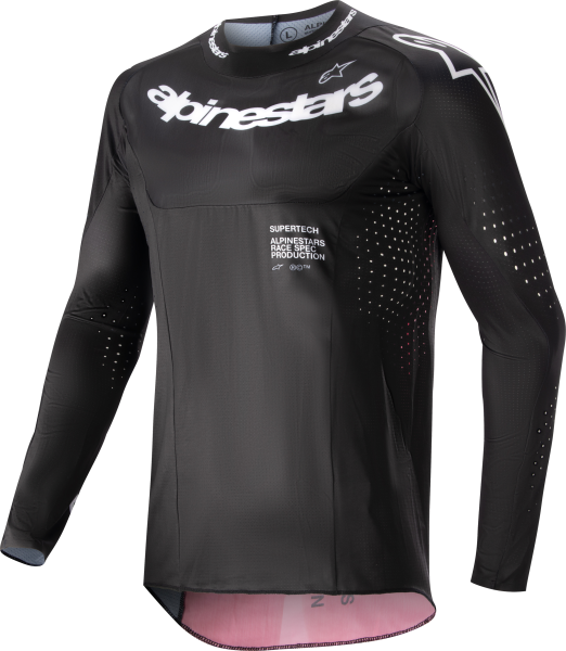 ALPINESTARS - SUPERTECH WARD JERSEY BLACK/RED BERRY LG - Image 1