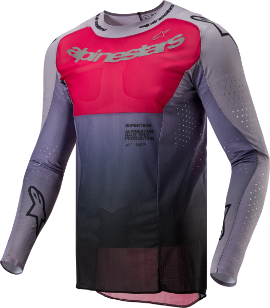 ALPINESTARS - SUPERTECH DADE JERSEY IRON/RED BERRY 2X - Image 1