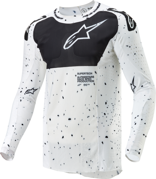 ALPINESTARS - SUPERTECH SPEK JERSEY WHITE/BLACK 2X - Image 1