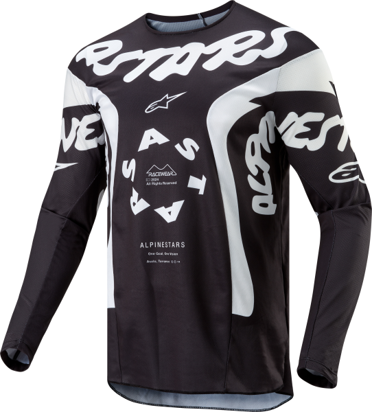 ALPINESTARS - RACER HANA JERSEY BLACK/WHITE 2X - Image 1