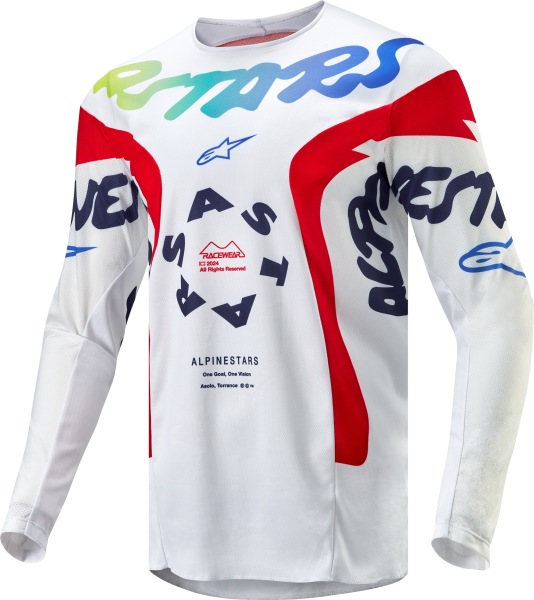 ALPINESTARS - RACER HANA JERSEY WHITE/MULTICOLOR 2X - Image 1