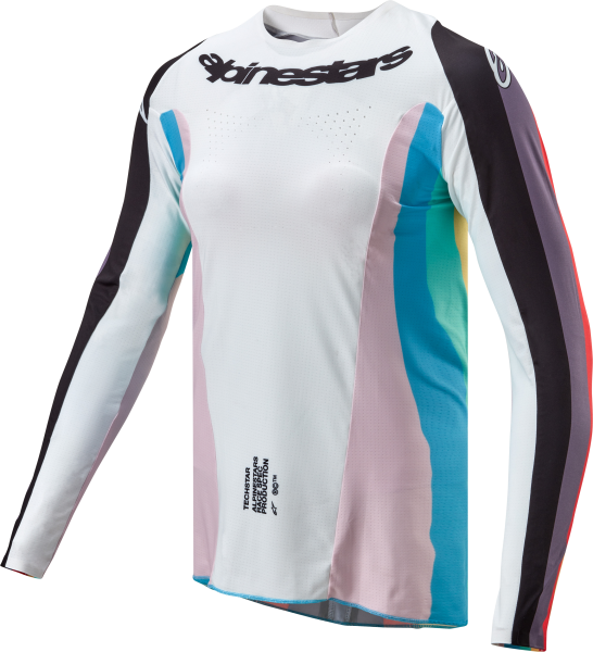 ALPINESTARS - STELLA TECHSTAR JERSEY BLACK/MULTICOLOR LG - Image 1