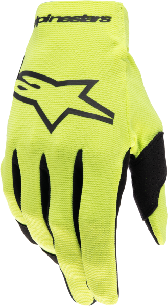 ALPINESTARS - YOUTH RADAR GLOVES YELLOW FLUO/BLACK Y3XS - Image 1