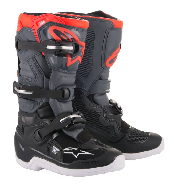 ALPINESTARS - YOUTH TECH 7S BOOTS GREY/RED SZ 02 - Image 1