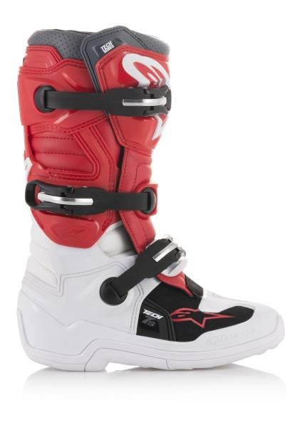 ALPINESTARS - YOUTH TECH 7S BOOTS WHITE/RED/GREY SZ 02 - Image 1