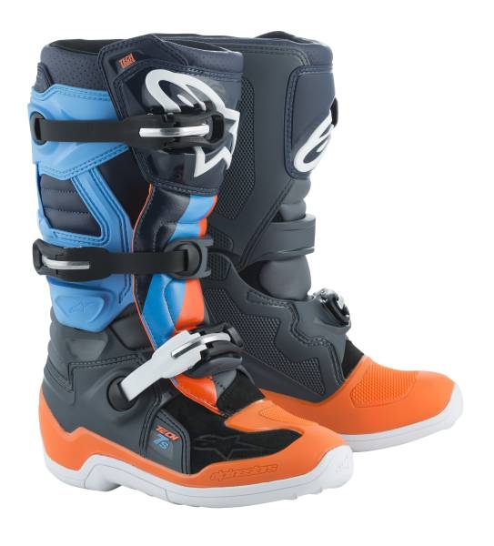 ALPINESTARS - TECH 7S MAGNETO LE BOOTS ANTHRACITE/ORANGE SZ 04 - Image 1