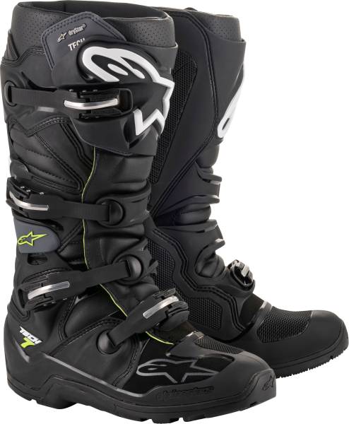 ALPINESTARS - TECH 7 ENDURO DS BOOTS BLACK/GREY SZ 07 - Image 1