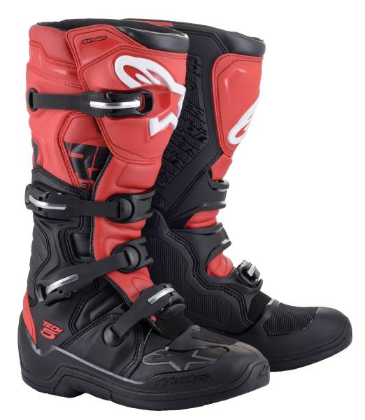 ALPINESTARS - TECH 5 BOOTS BLACK/RED SZ 05 - Image 1