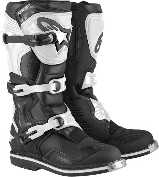 ALPINESTARS - TECH 1 BOOTS BLACK/WHITE SZ 05 - Image 1