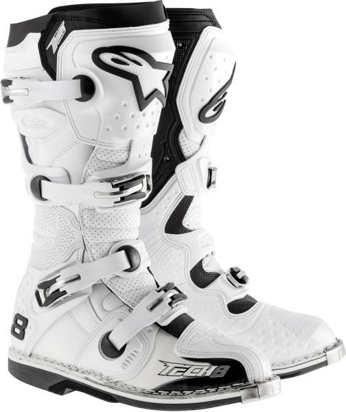 ALPINESTARS - TECH 8 RS BOOTS WHITE VENTED SZ 05 - Image 1