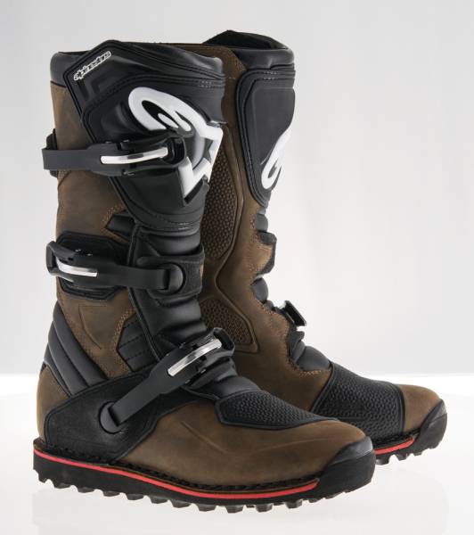 ALPINESTARS - TECH-T BOOTS BROWN OILED LEATHER SZ 05 - Image 1