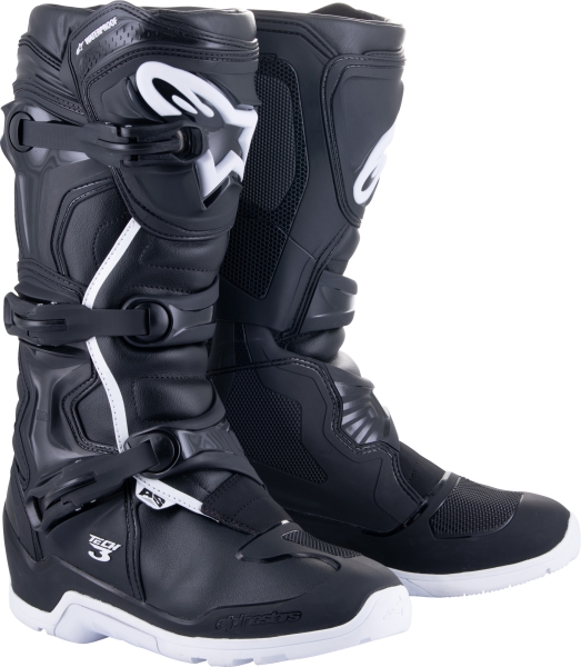 ALPINESTARS - TECH 3 ENDURO WTRPRF BOOTS BLACK/WHITE SZ 5 - Image 1