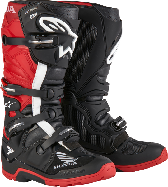 ALPINESTARS - HONDA TECH 7 ENDURO DRYSTAR BLACK/BRIGHT RED SZ 5 - Image 1