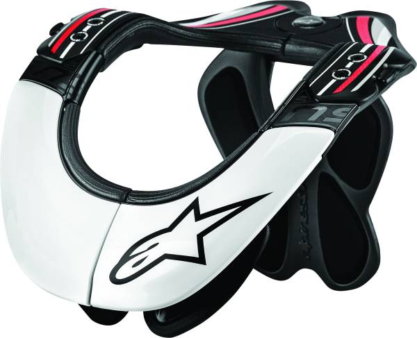 ALPINESTARS - BNS PRO NECK SUPPORT BLACK/WHITE/RED XS-MD - Image 1