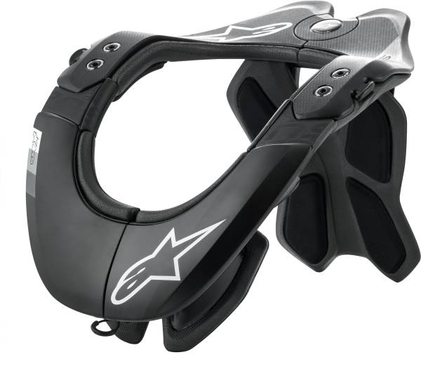 ALPINESTARS - BNS TECH-2 NECK SUPPORT BLACK/COOL GREY XS-MD - Image 1