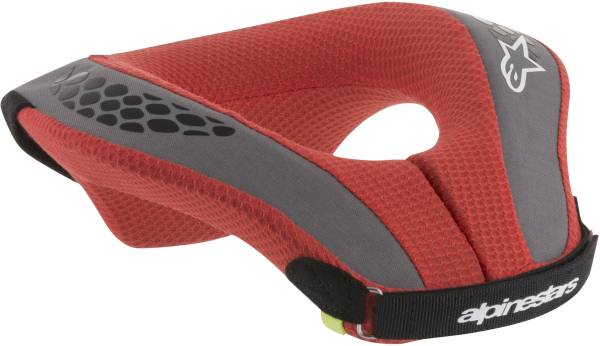 ALPINESTARS - YOUTH SEQUENCE NECK SUPPORT BLACK/RED YS/YM - Image 1