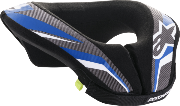 ALPINESTARS - SEQUENCE YOUTH NECK ROLL BLACK/ANTHRACITE/BLUE LG/XL - Image 1