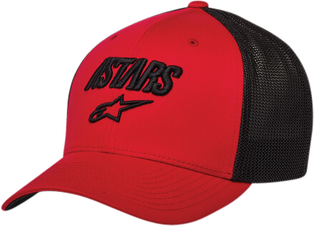 ALPINESTARS - ANGLE STRETCH MESH HAT RED/BLACK LG/XL - Image 1