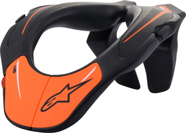 ALPINESTARS - YOUTH NECK SUPPORT BLACK/ORANGE - Image 1