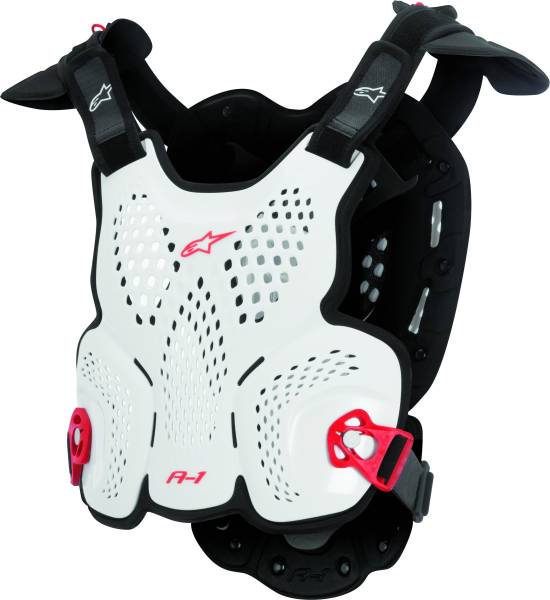 ALPINESTARS - A-1 ROOST GUARD WHITE/BLACK/RED MD/LG - Image 1