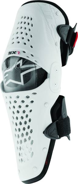 ALPINESTARS - SX-1 KNEE GUARDS WHITE/BLACK SM/MD - Image 1