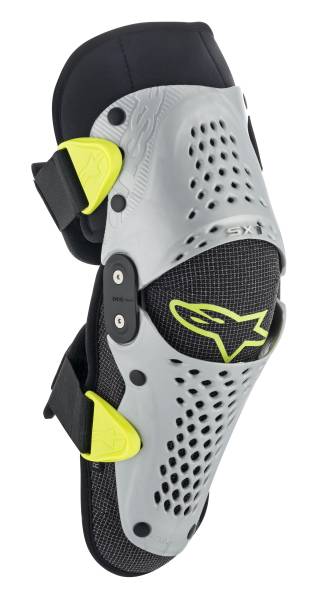 ALPINESTARS - YOUTH SX-1 KNEE GUARDS SILVER/YELLOW SM/MD - Image 1