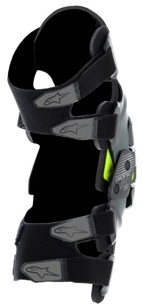 ALPINESTARS - BIONIC 5S YOUTH KNEE BRACE BLACK ANTH/FLUO YELLOW - Image 1