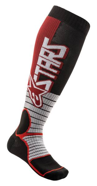 ALPINESTARS - MX PRO SOCKS BURGUNDY/BLACK SMALL - Image 1