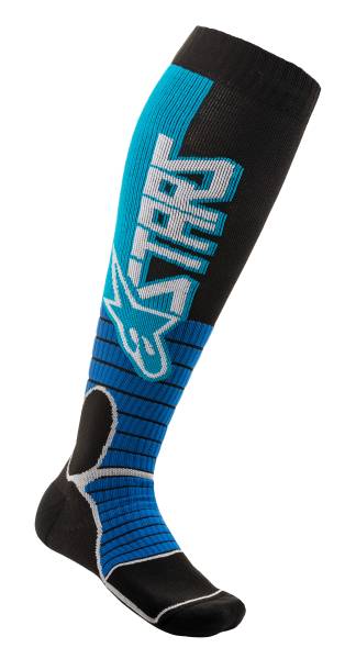 ALPINESTARS - MX PRO SOCKS CYAN/BLACK SMALL - Image 1