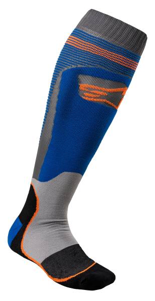 ALPINESTARS - MX PLUS-1 SOCKS BLUE/ORANGE SMALL - Image 1