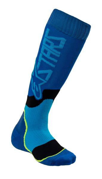 ALPINESTARS - MX PLUS-2 SOCKS BLUE/CYAN SMALL - Image 1