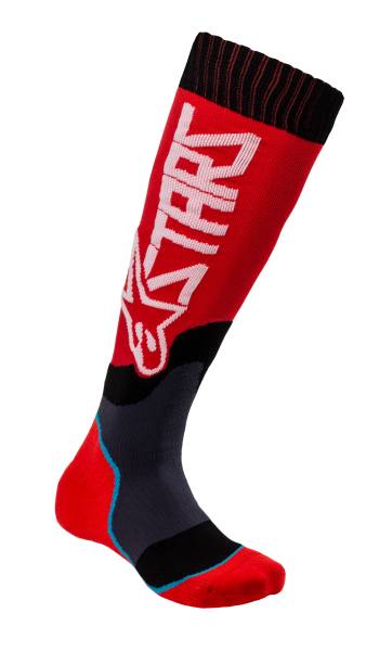 ALPINESTARS - MX PLUS-2 SOCKS RED/WHITE LARGE - Image 1