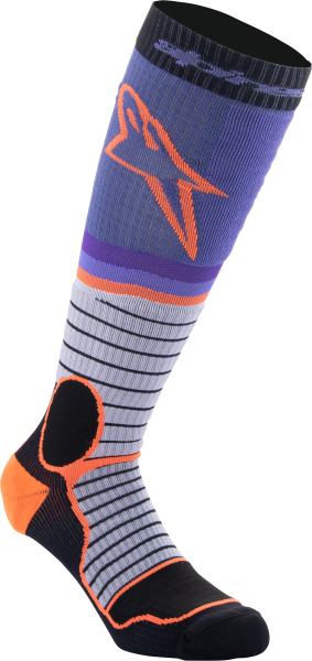 ALPINESTARS - MX PRO SOCKS BLACK/GREY/PURPLE SM - Image 1