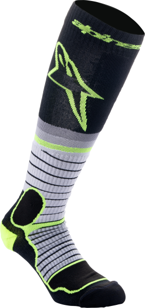 ALPINESTARS - MX PRO SOCKS BLACK/GREY/YLW FLUO SM - Image 1