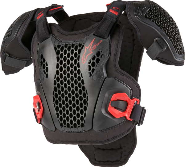 ALPINESTARS - BIONIC ACTION YOUTH CHEST PROTECTOR BLK/RED LG/XL - Image 1