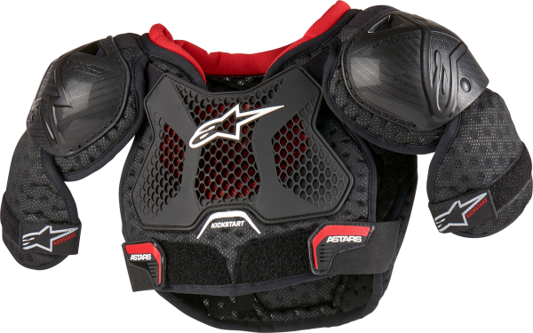 ALPINESTARS - BIONIC ACTION KICKSTART CHEST GUARD BLACK/RED SZ 7/9 - Image 1