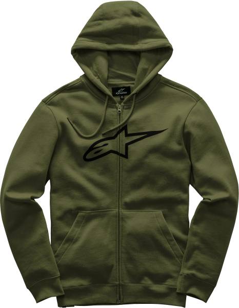 ALPINESTARS - AGELESS FLEECE HOODIE MILITARY 2X - Image 1