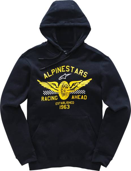 ALPINESTARS - WINGS FLEECE HOODIE BLACK 2X - Image 1