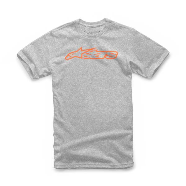 ALPINESTARS - BLAZE TEE GREY HEATHER ORANGE 2X - Image 1