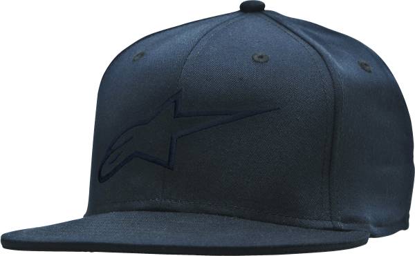 ALPINESTARS - AGELESS FLAT BILL HAT BLACK/BLACK LG/XL - Image 1