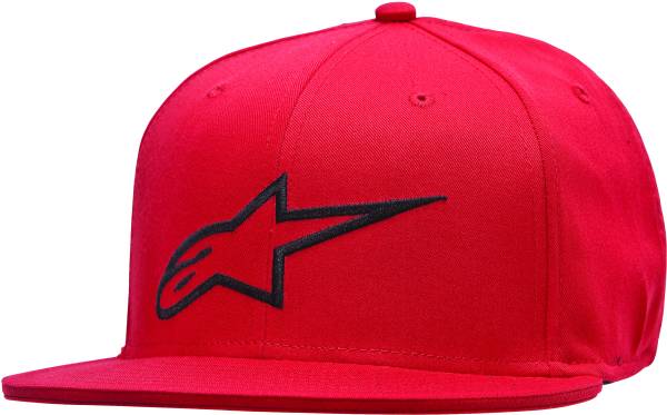 ALPINESTARS - AGELESS FLAT BILL HAT RED/BLACK LG/XL - Image 1