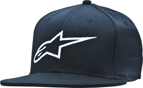 ALPINESTARS - AGELESS FLAT BILL HAT BLACK/WHITE LG/XL - Image 1