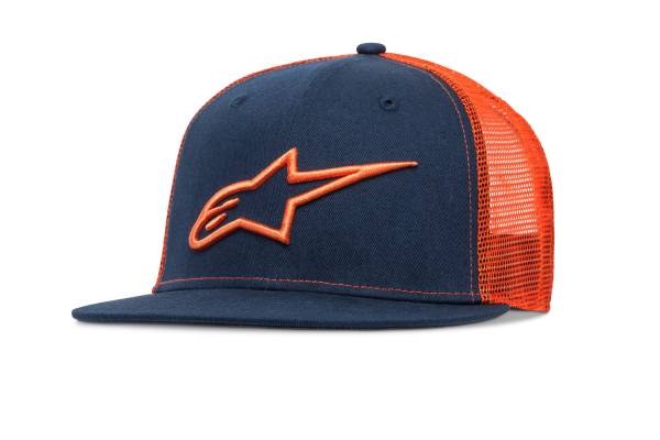 ALPINESTARS - CORPORATE TRUCKER HAT NAVY/ORANGE - Image 1