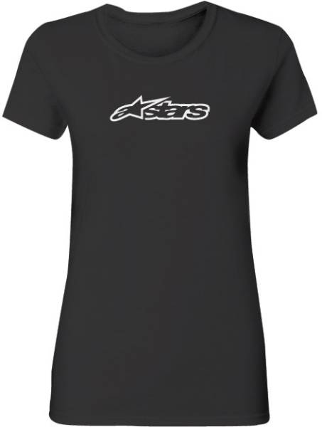 ALPINESTARS - WOMENS BLAZE TEE ROUND NECK BLACK LG - Image 1