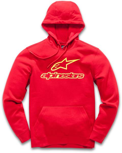 ALPINESTARS - ALWAYS FLEECE HOODIE RED/YELLOW 2X - Image 1